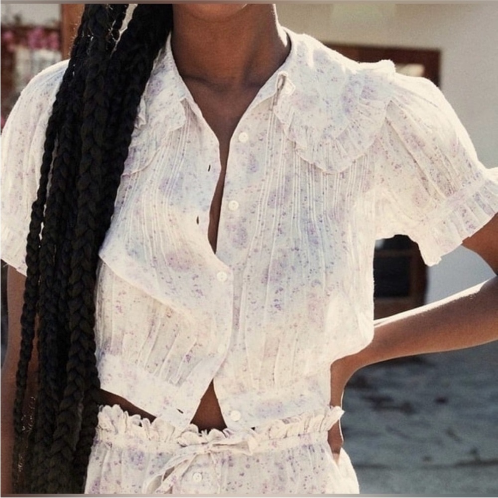 DÔEN Nena Top in Chateau Fleur Paisley